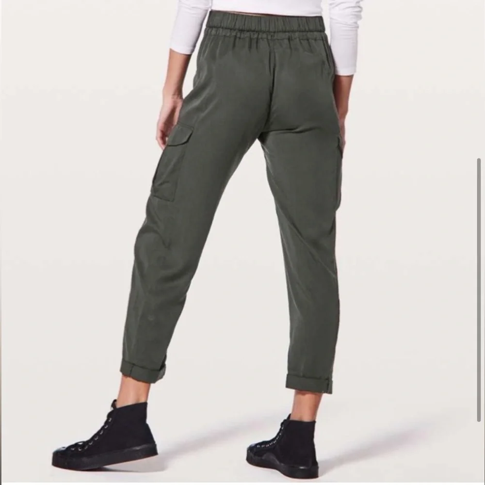lululemon athletica Olive Green Cargo Jogger Pants